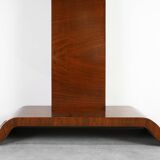 Art Deco Console Table in Walnut Veneer, France 1920s