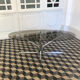 Table basse vintage verre fumé