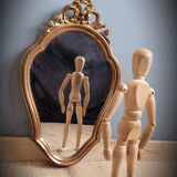 Ornate golden mirror 40x24