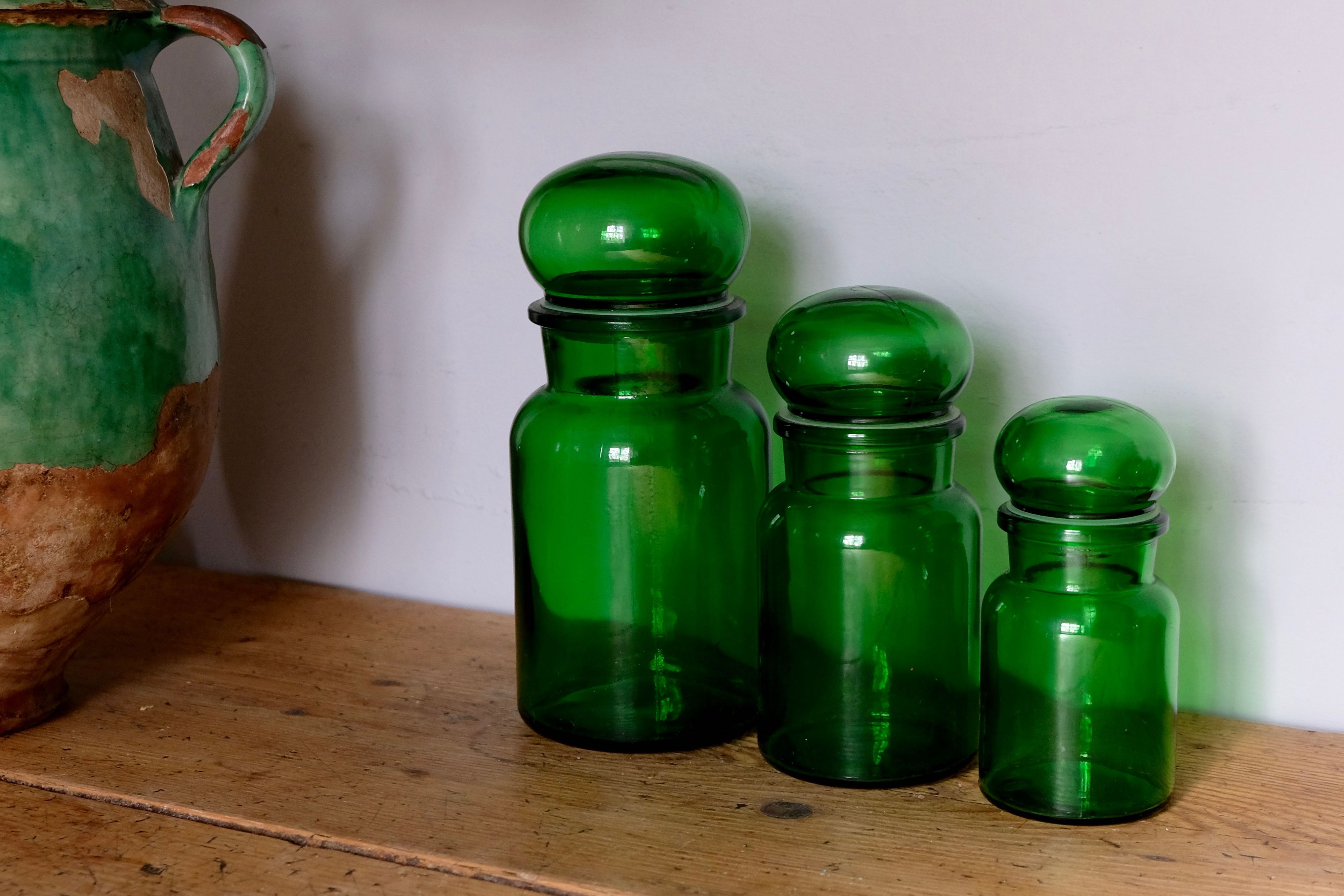 Set bottle apothecary vintage pharmacy