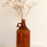 Orange glass canister
