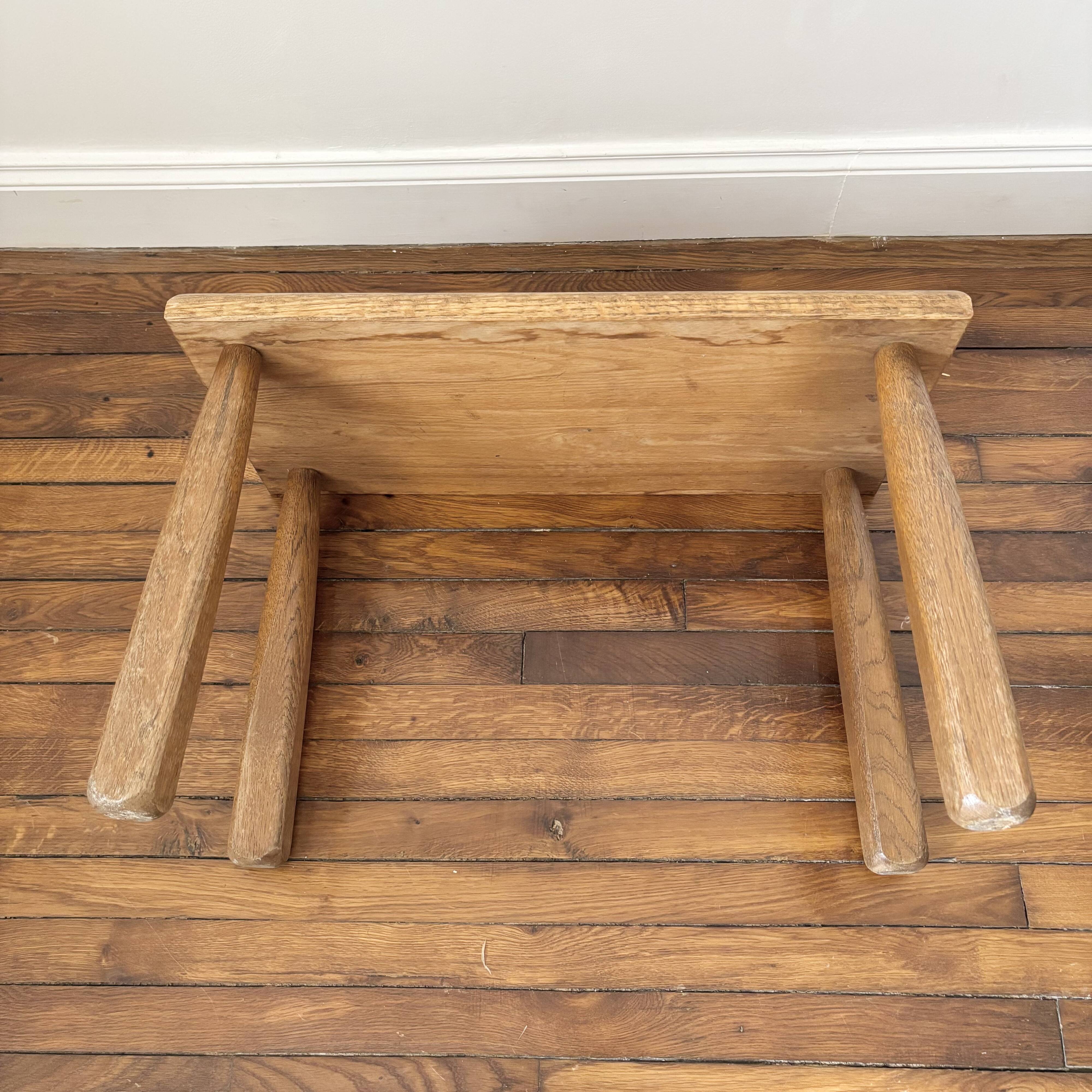 Vintage Minimalist Brutalist Stool
