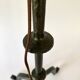 Brutalist wrought iron lamp base