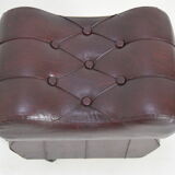 Mid-century leatherette stool with wheels, 1970