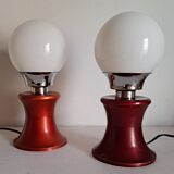 Pair of vintage bedside lamps