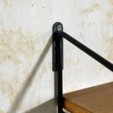 Antique Large Double Wall Shelf - Metal & Wood - 50/60's
