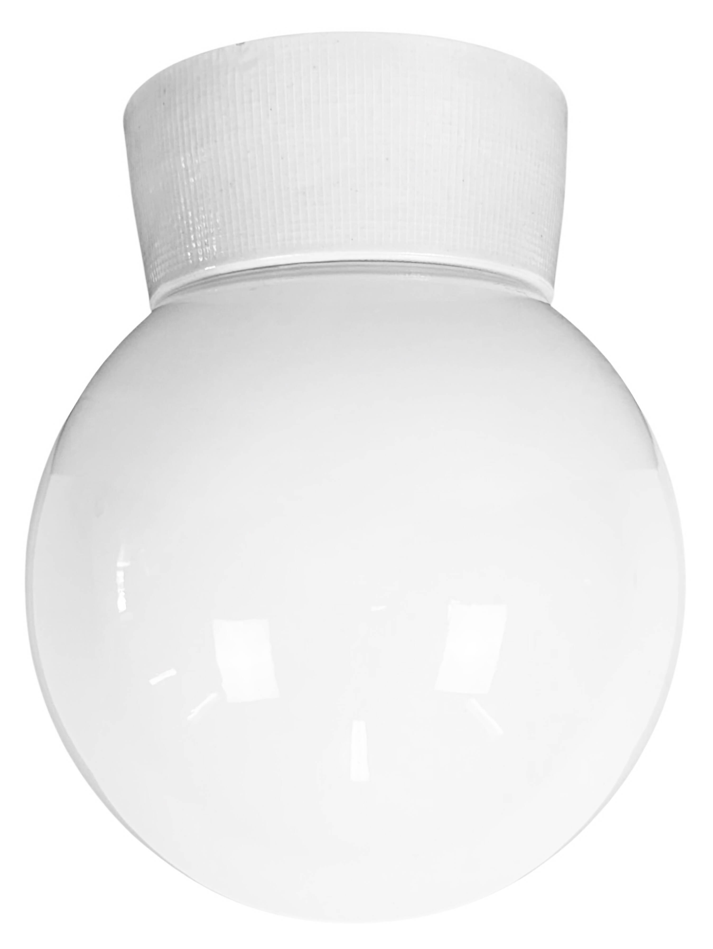 Vintage White Porcelain Ceiling Light, 1970s