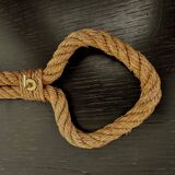 Vintage rope coat hook by designers Audoux Minet