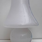 Venini Style Modern Italian Murano Glass Mushroom Table Lamp, 1980s