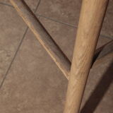 Oak seating height stool 75cm