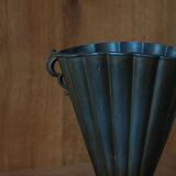 Just Andersen Art Deco Vase in Patinated Disco Metal, Denmark, 1930s, Model D20