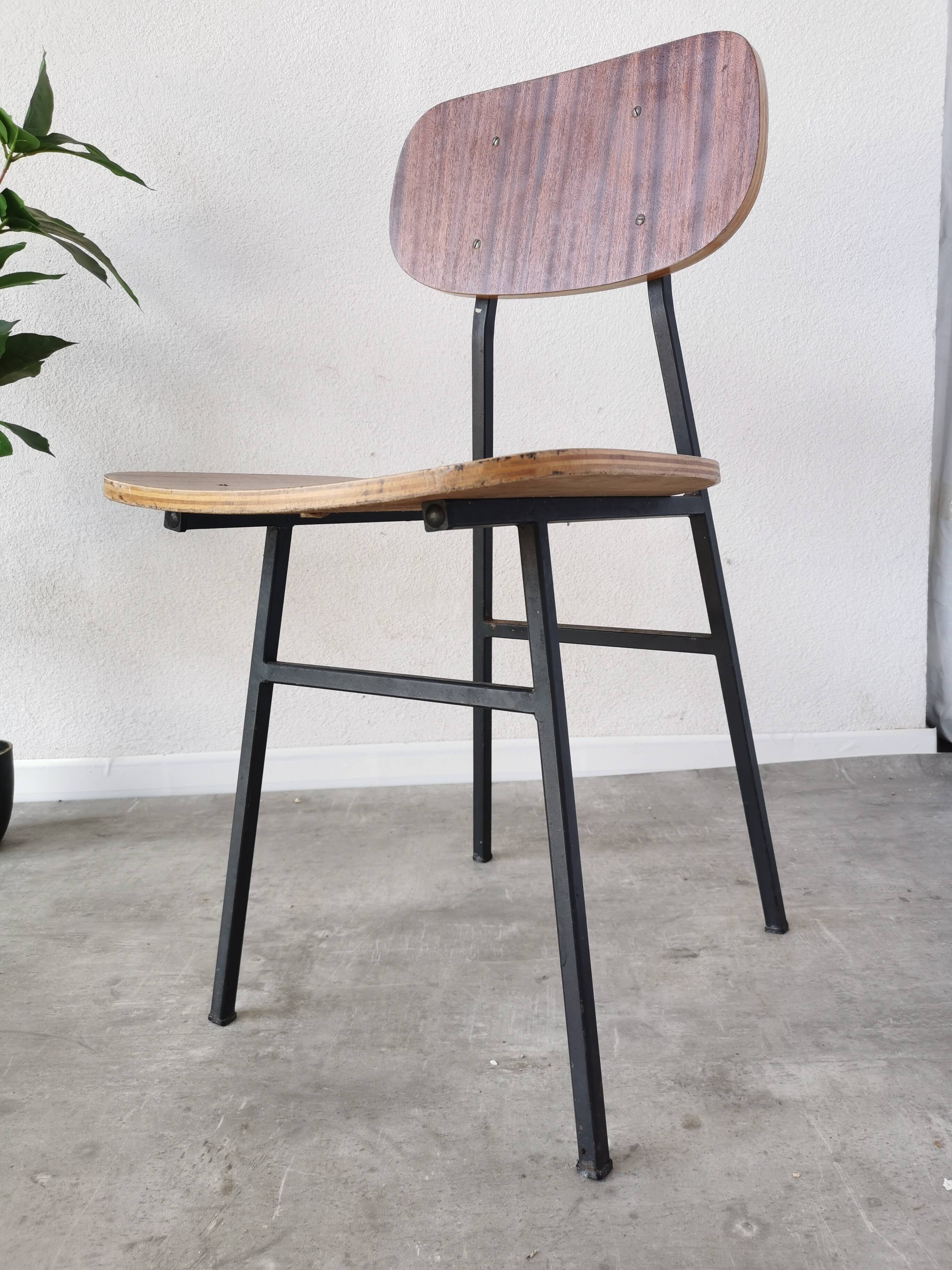 Vintage stol kamnik school chair: 1970s yugoslavia, industrial design