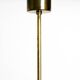 Three staged 18 arm Mid Century brass chandelier with a long brass rod