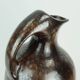 ruscha art VASE jug drip glaze shades of purple black brown 1970 80s