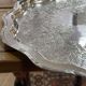 Silver metal tray