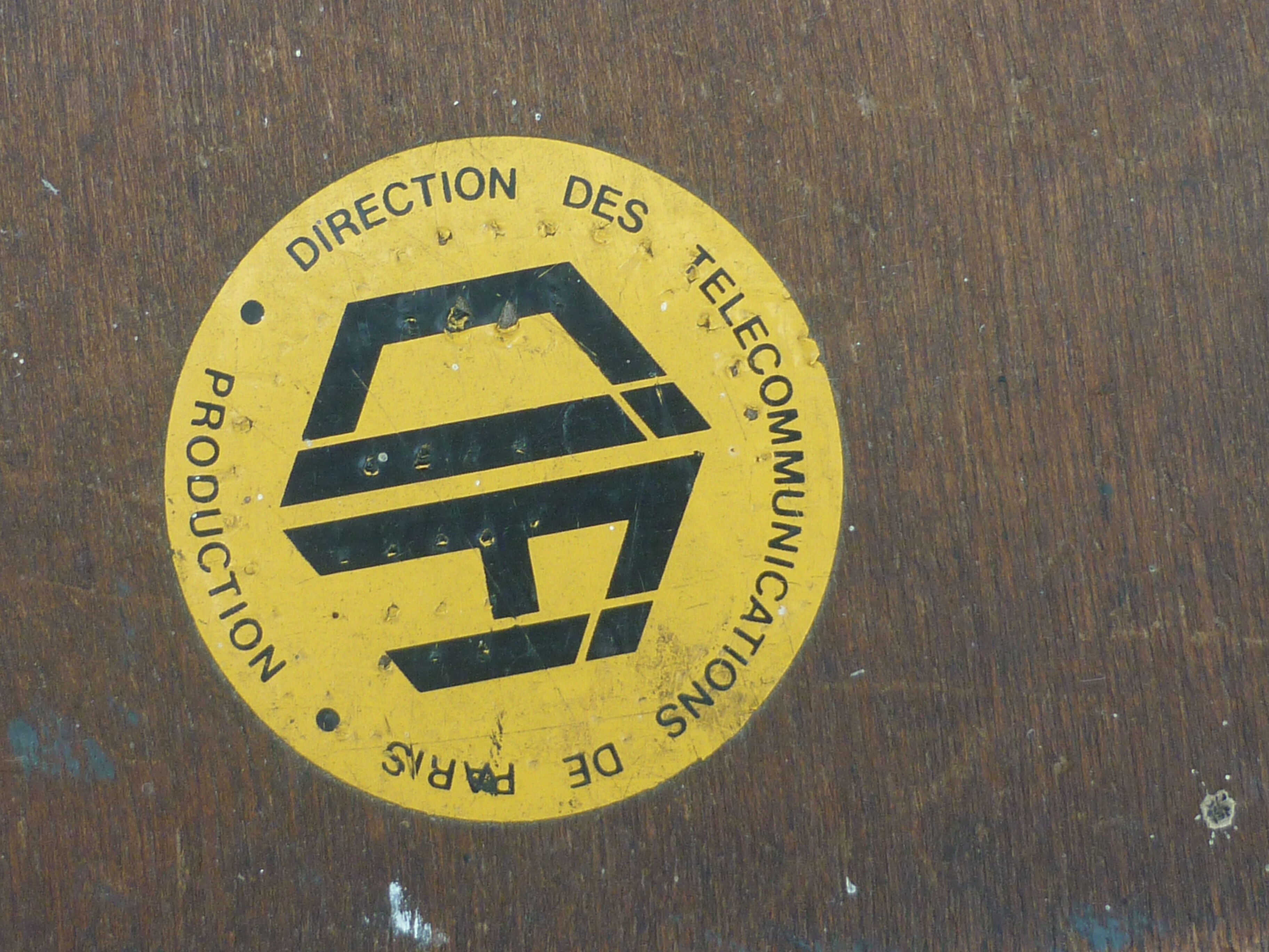 Telecoms wooden storage crate