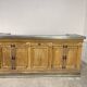 19th-century zinc and solid oak bar counter