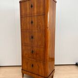 Biedermeier Five-Drawer Chiffonier in Cherry Veneer, South Germany, 1830s