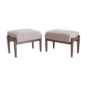 Set de deux tabourets - camel