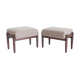 Set of two vintage camel bouclé stools, Edmund Homa, 1960s.