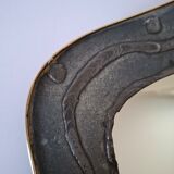 Vintage brutalist mirror