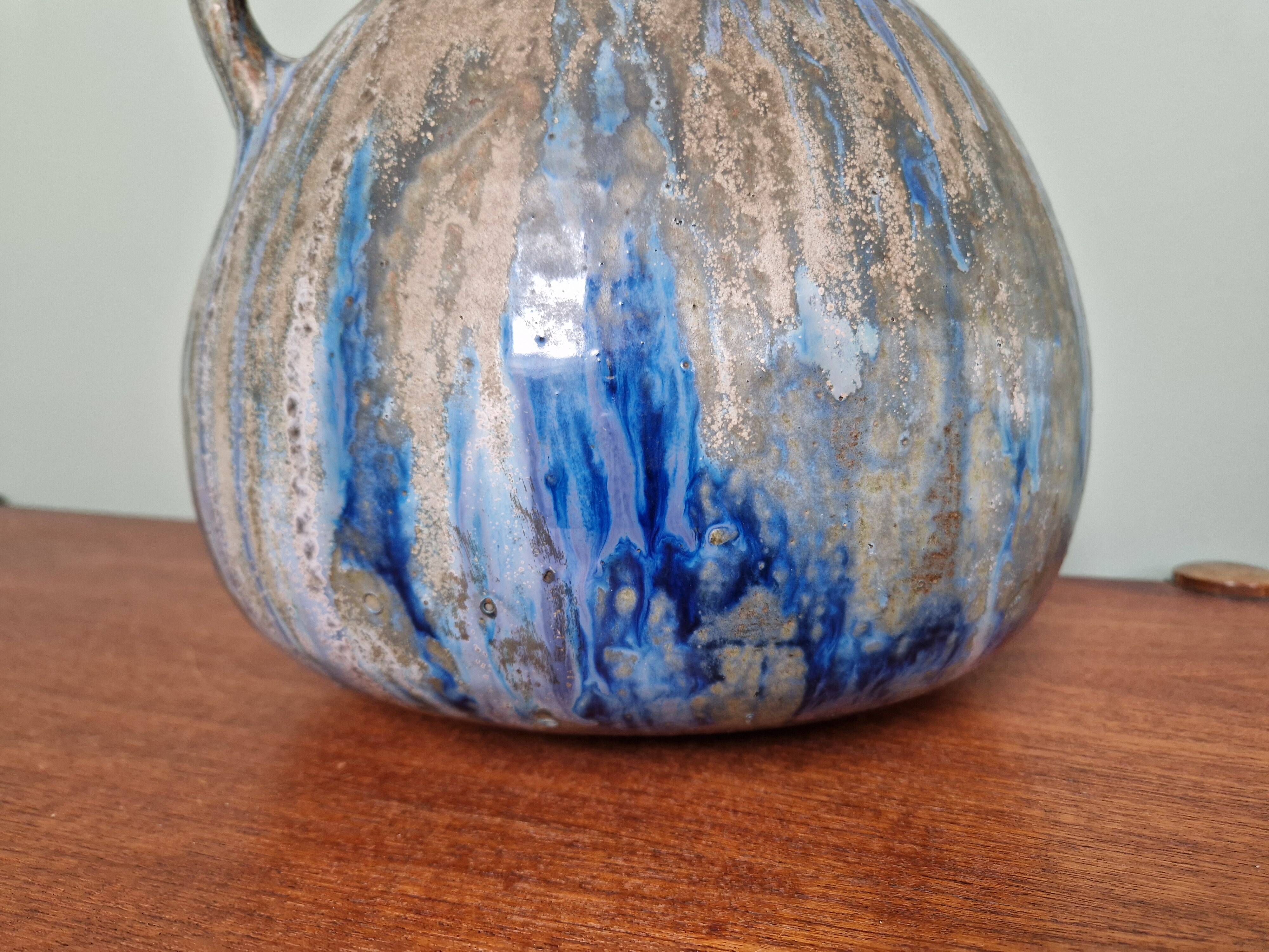 flamed stoneware vase, Roger Guérin (Bouffioulx, Belgium)