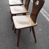 Brutalist chairs deco mountain chalet