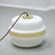 Mid-century Glass & Brass Pendant Lamp