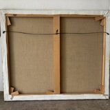 Oil on canvas "Hydrangeas and fruits" signed Paumier.