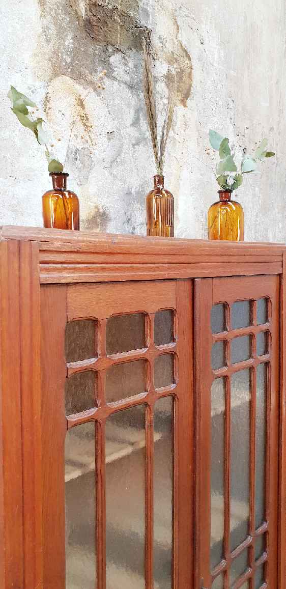 Glass-glazed Parisian wardrobe