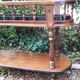 Wooden planter on wheels