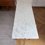 Marble and steel console