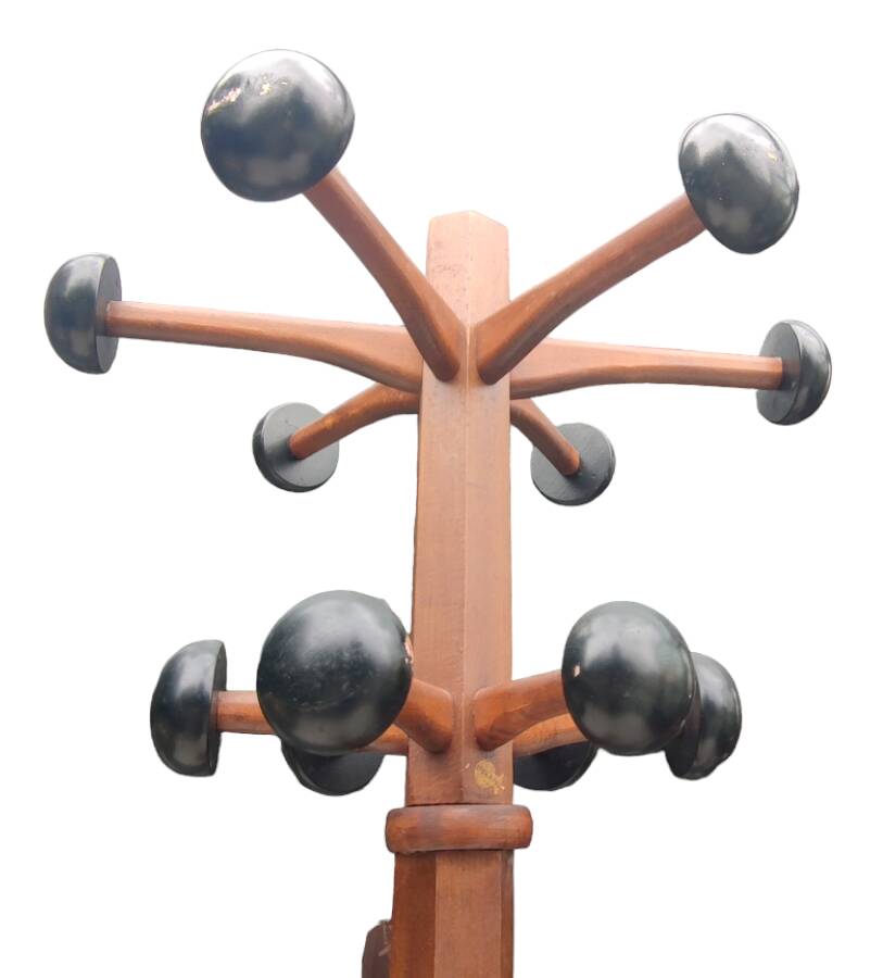 Stella vintage coat rack with 12 hooks