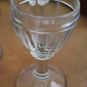 Set of 6 old shot glasses
