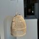 Suspension en rotin en forme de cloche d25 h28