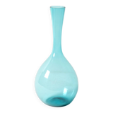 Vintage Mid-Century Light Blue Glass Vase by Arthur Persy / Sweden / 1950s
