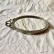 Louis XVI style oval metal wall mirror