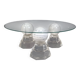 Marble sphere coffee table by Roche Bobois, 1980s