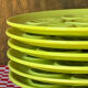 Anise green oyster plates Niderviller 1960