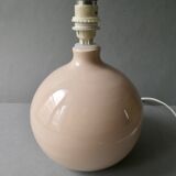 Ceramic lamp, pastel pink, around 1990.