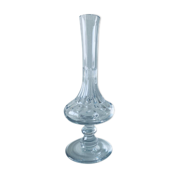 Vase sur pied en cristal