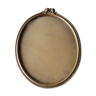 Old nineteenth oval frame in gilded wood