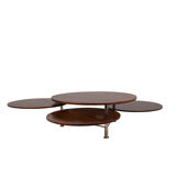 Coffee table with four rosewood tops, 1970s