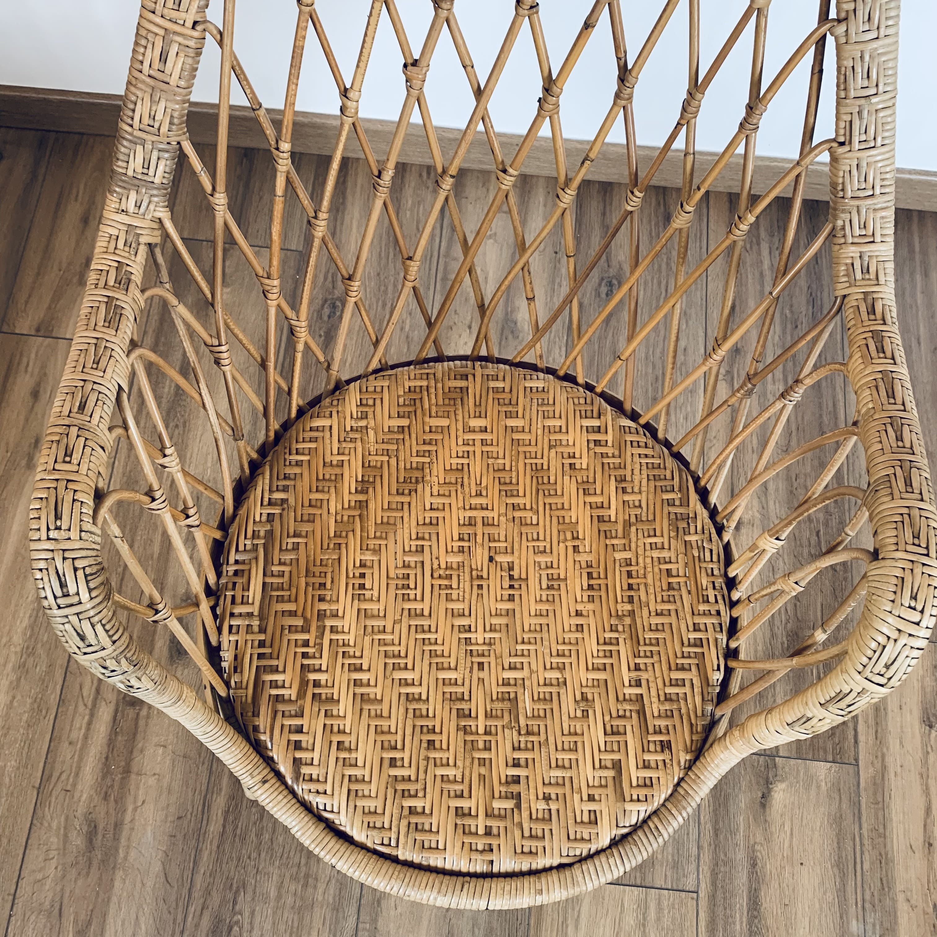 Rattan armchair