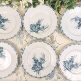 6 Sarreguemines Blackberry Deep Plates