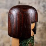 Leaf kokeshi, by Usaburo, Japan, 1970s