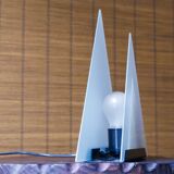 Glass pyramid lamp, 80s