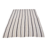 Off white Anatolian Vintage Hemp Kilim Rug sku 3655