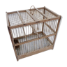 Cage à oiseaux ancienne 1900 en bois et zinc