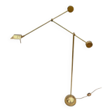 Minimalist floor lamp with counterweight, by Sölken. 1960s
